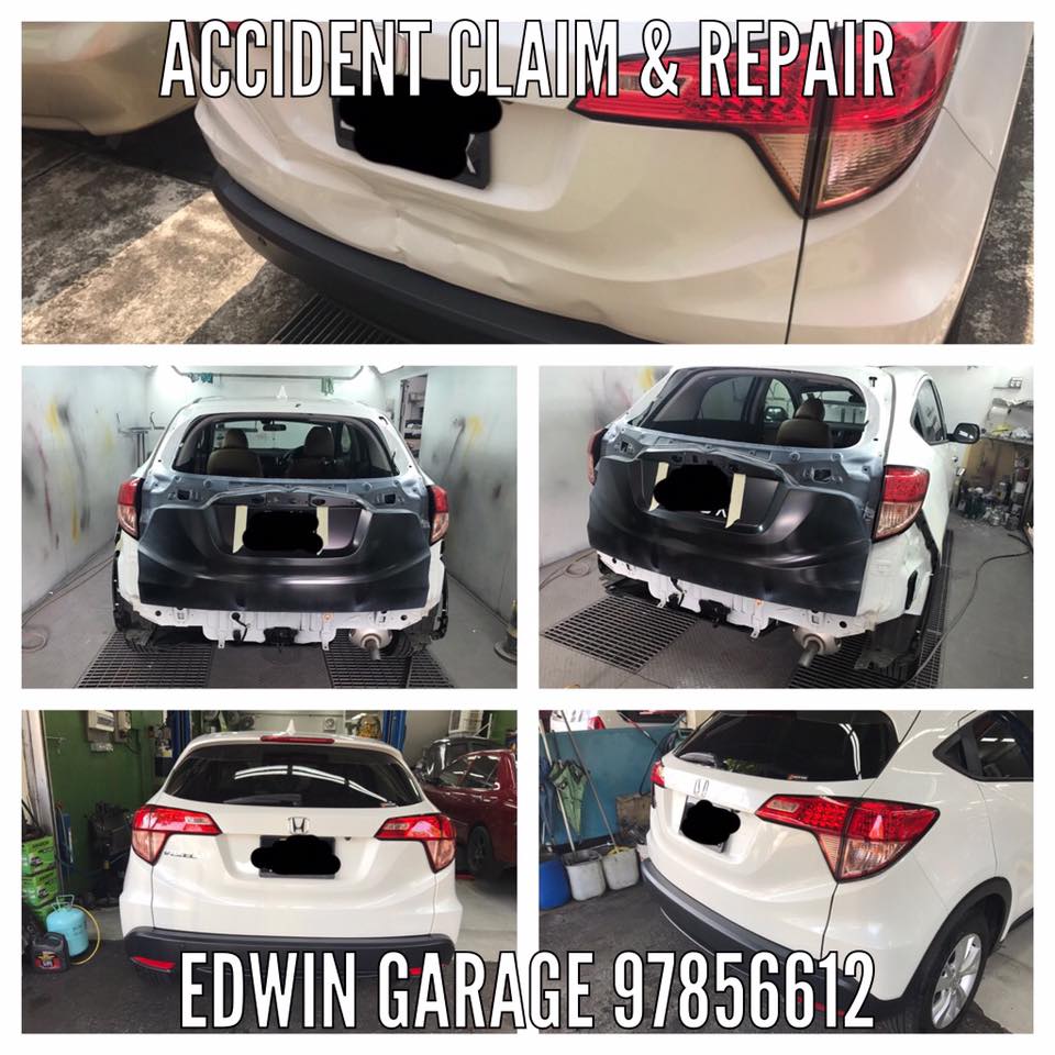 Honda vezel rear boot accident claim replacement